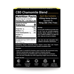 CBD Chamomile Blend - Back side of box