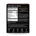 CBD Hibiscus Blend - Back Side of Box