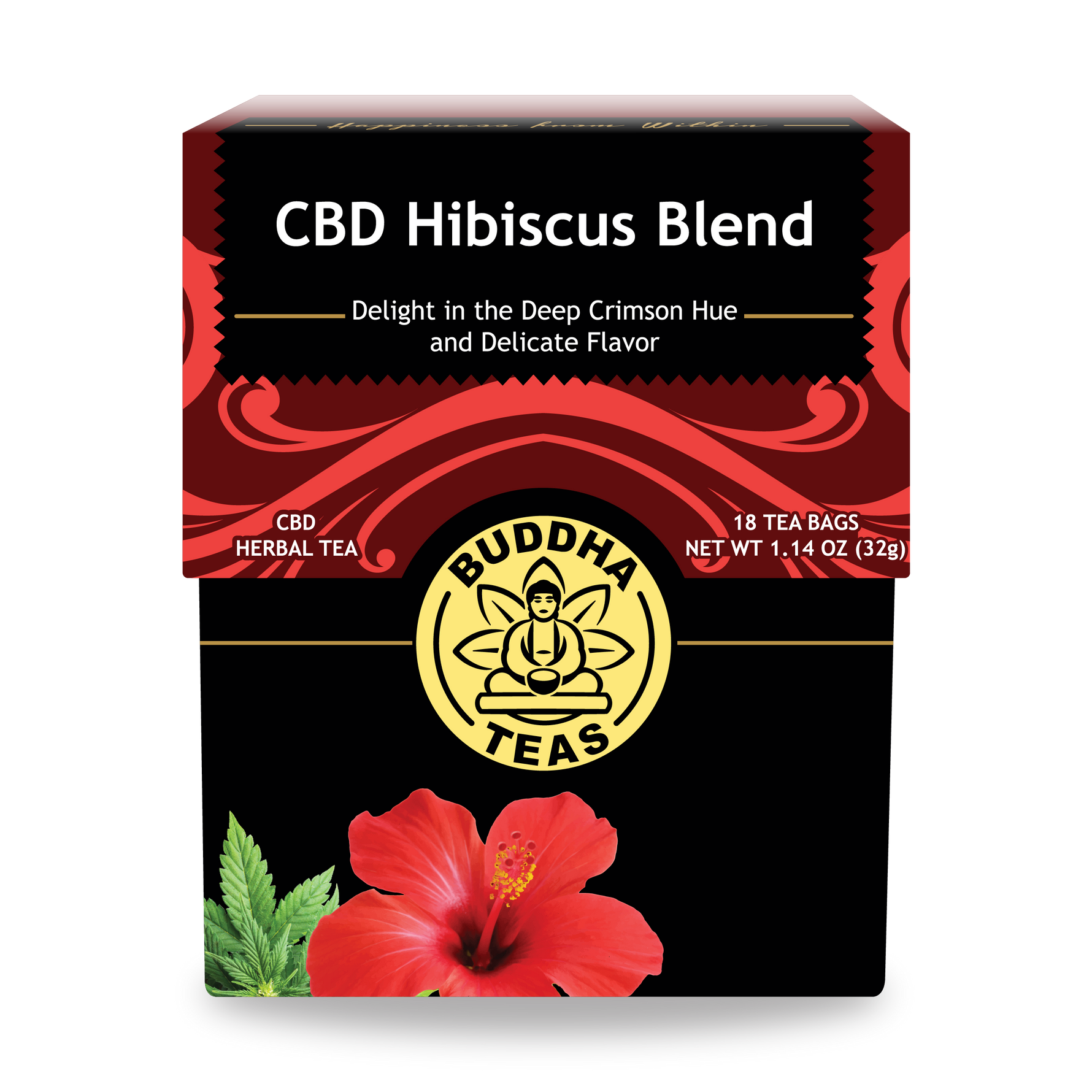 CBD Hibiscus Blend - Front Side of Box