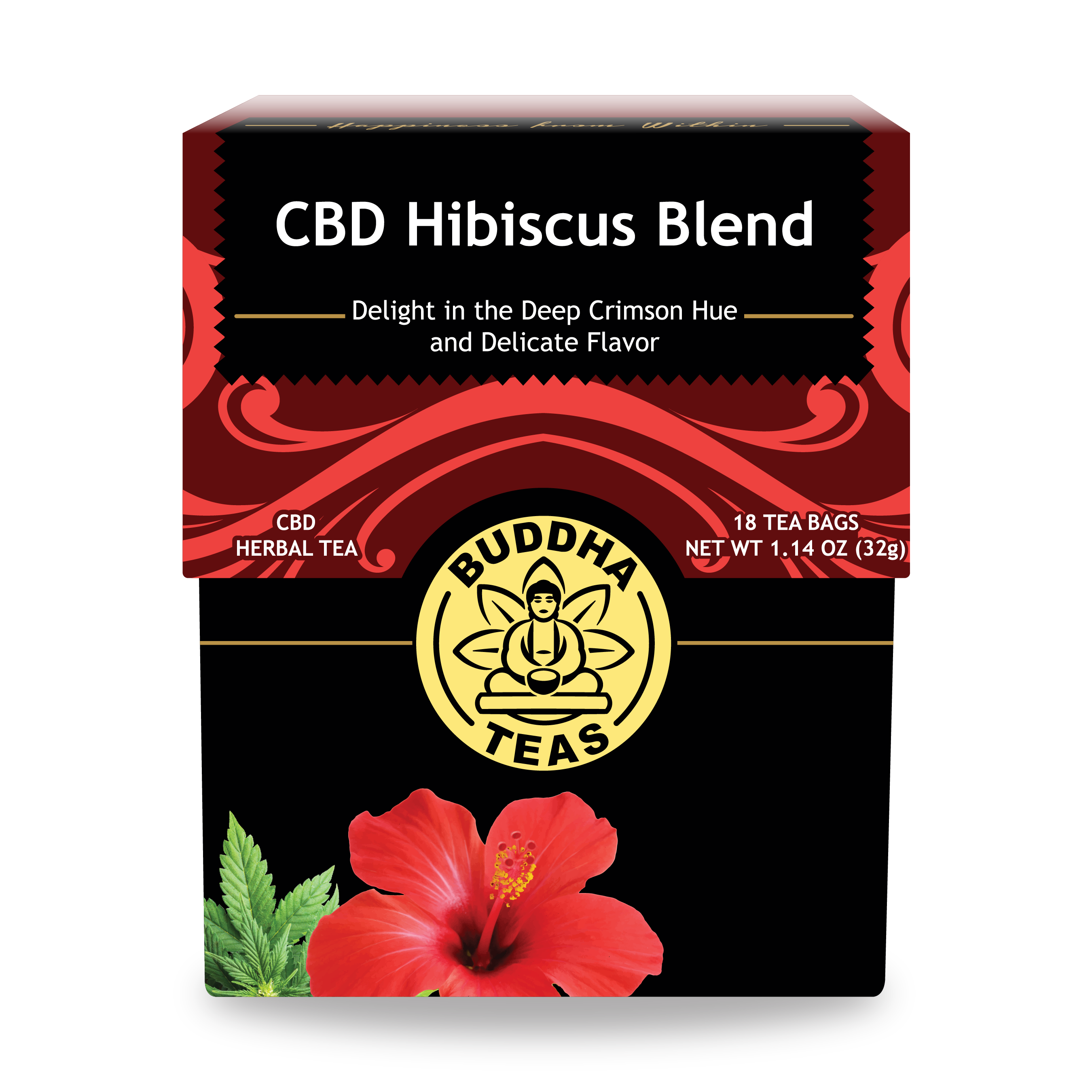 CBD Hibiscus Blend - Front Side of Box