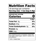 CBD Hibiscus Blend - Nutrition Facts