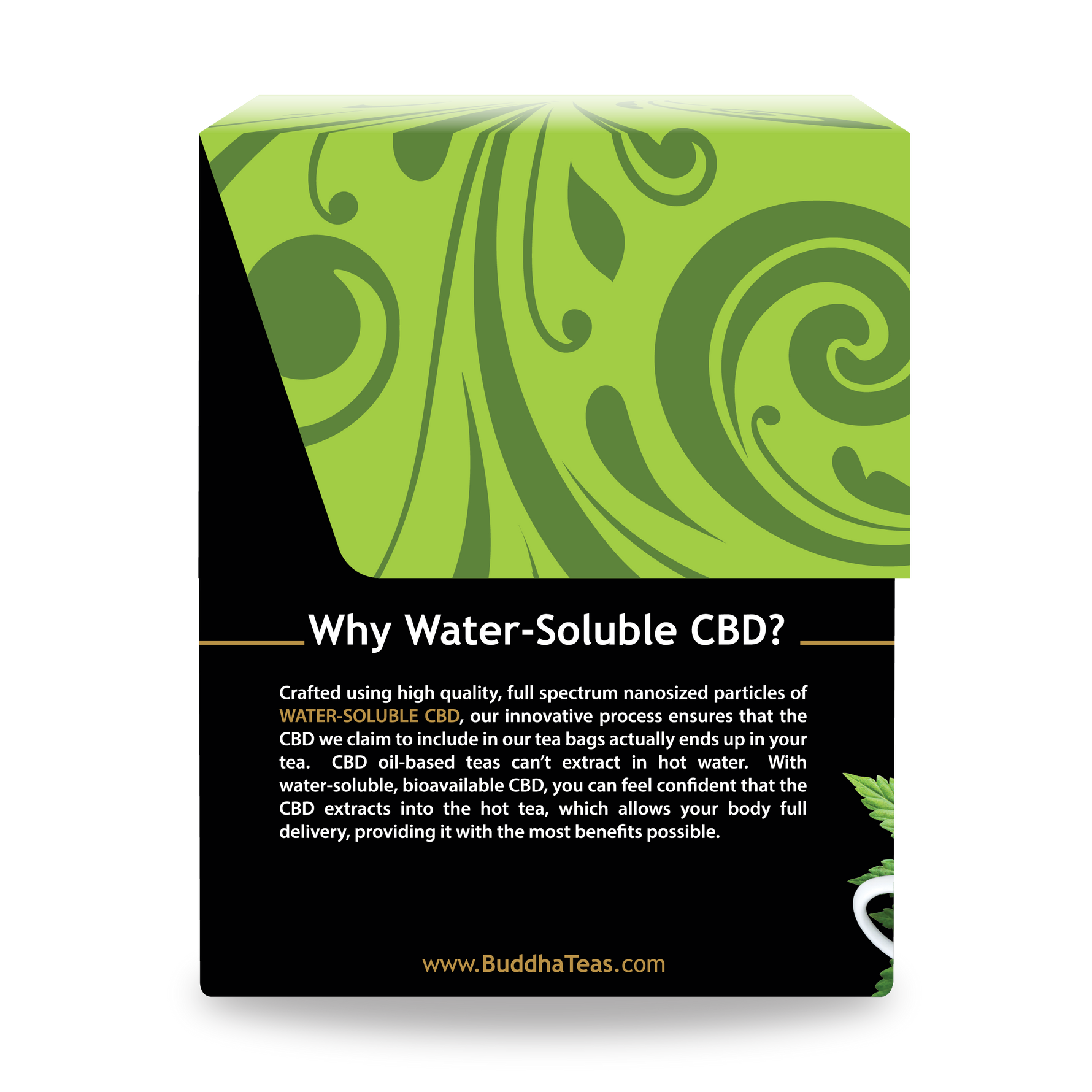 CBD Matcha Green Tea - Left Side of Box