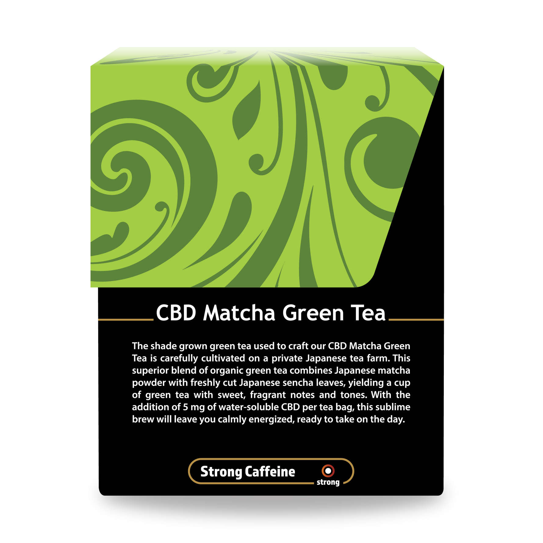 CBD Matcha Green Tea - Right Side of Box