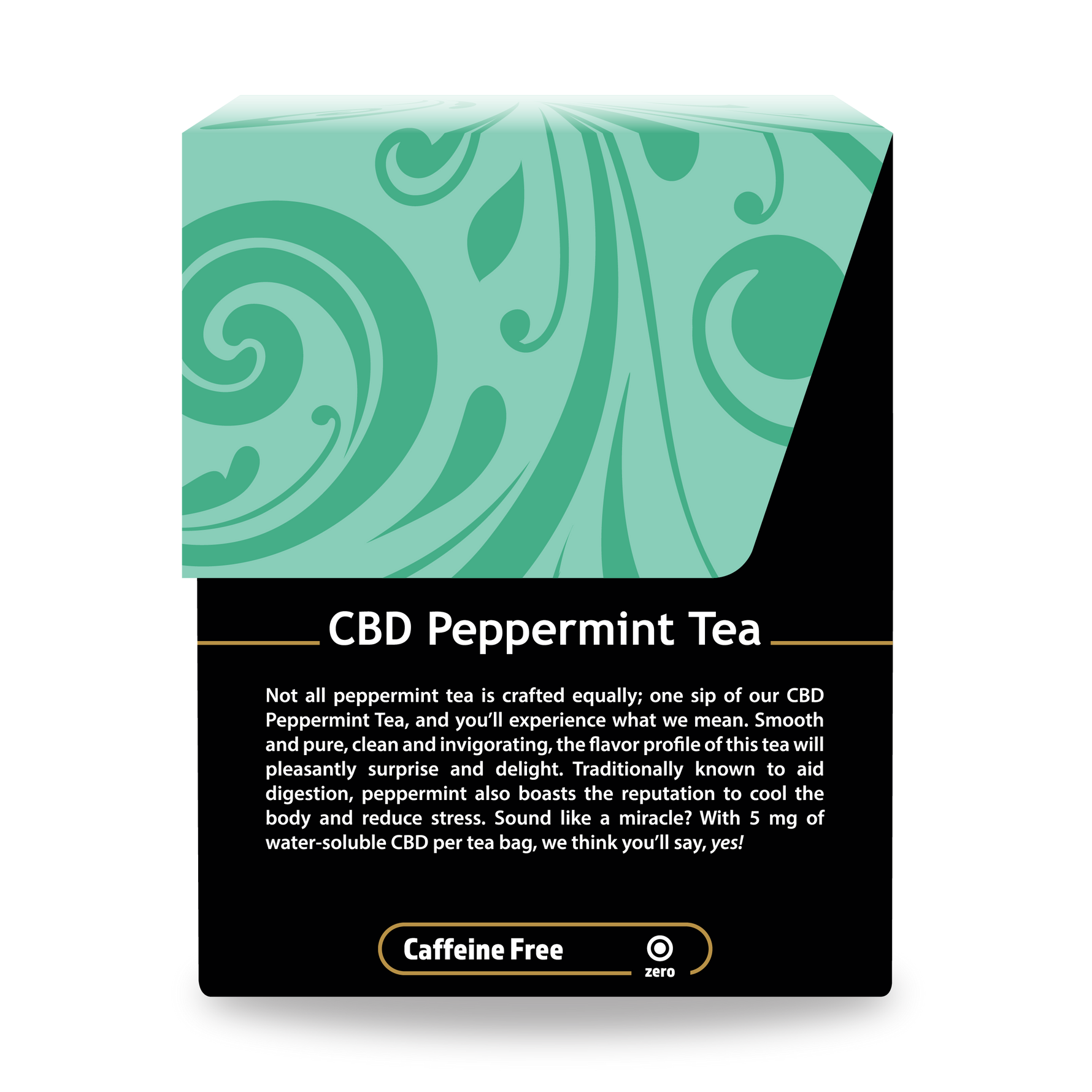 CBD Peppermint Tea - Right Side of Box