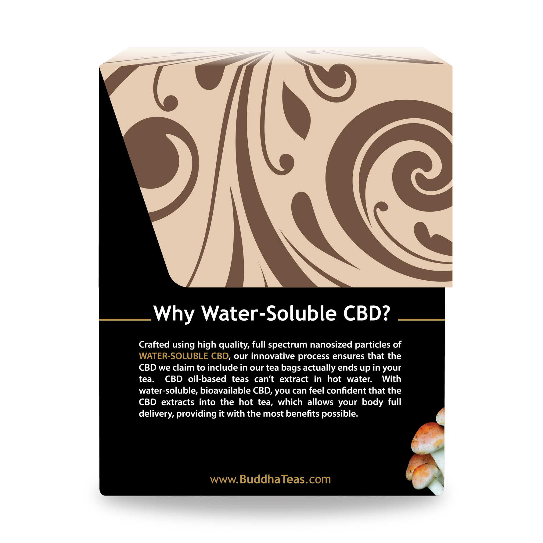 CBD Mushroom Defense - Left Side of Box