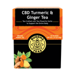 CBD Turmeric & Ginger Tea - Front Side of Box