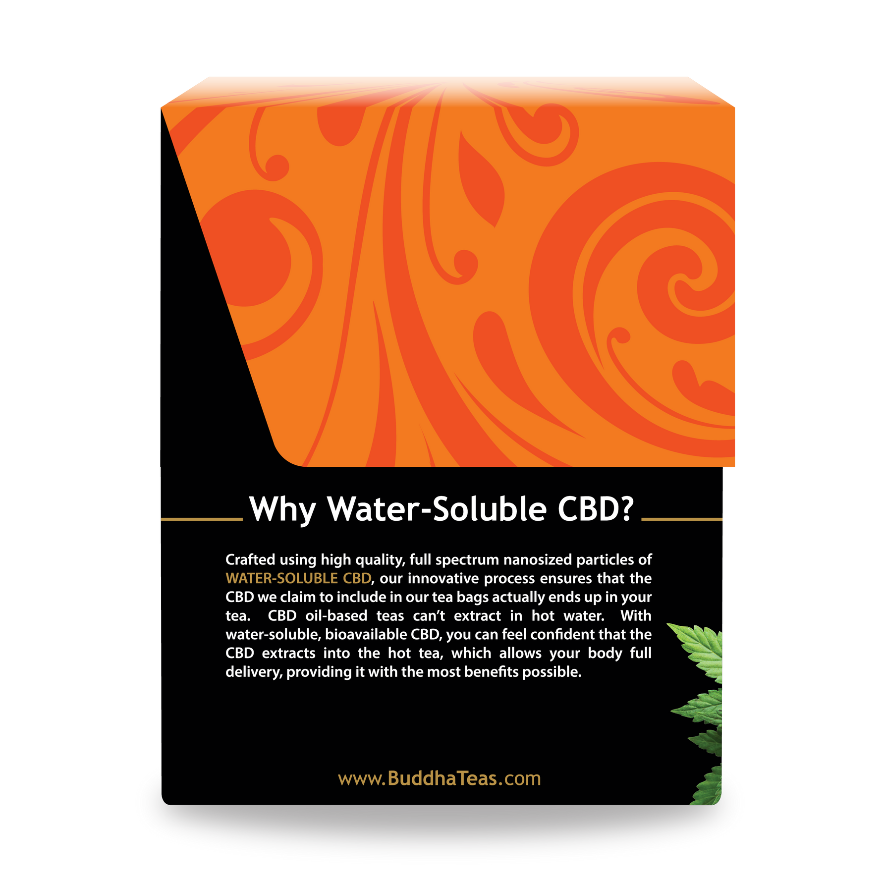 CBD Turmeric & Ginger Tea - Left Side of Box