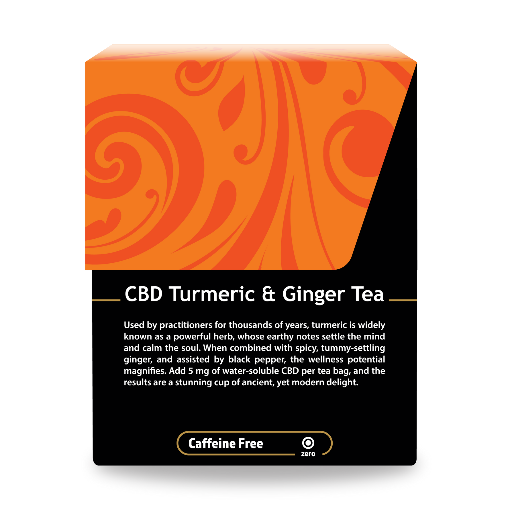 CBD Turmeric & Ginger Tea - Right Side of Box